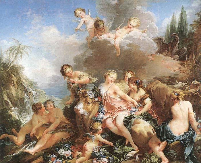Francois Boucher The Rape of Europa oil painting image